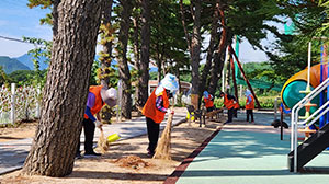 학교환경개선 지원봉사활동1